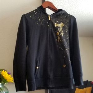 Vintage Ecko Red Hoodie Black with Gold Details Size Medium